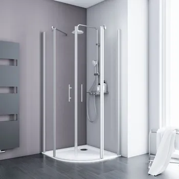 800x800 mm, 1920 mm, Alu-Natur, Klar hell