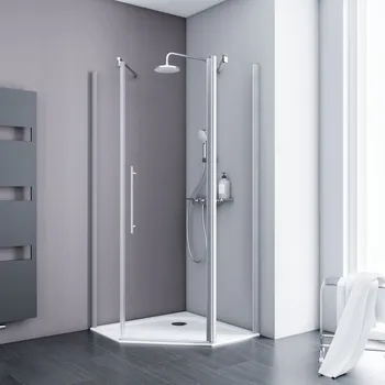 900x900 mm, 1920 mm, Alu-Natur, Klar hell