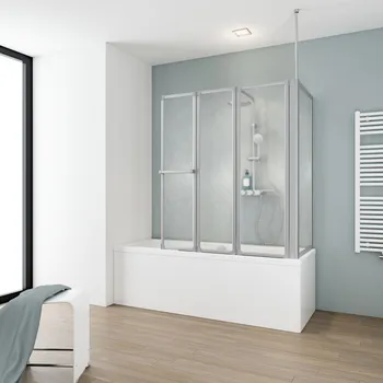 700x1288 mm, 1400 mm, Alu-Natur, Softline hell (Kunstglas)